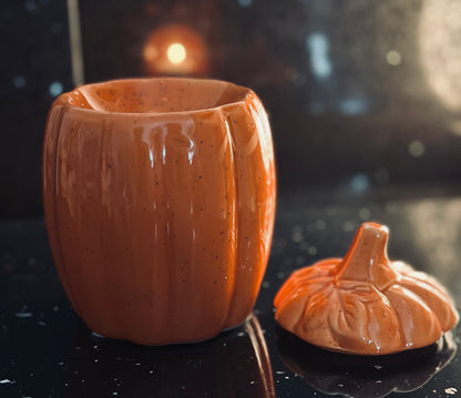 Pumpkin Burner with decorated lid